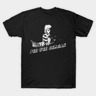 pee wee herman// black white design T-Shirt T-Shirt